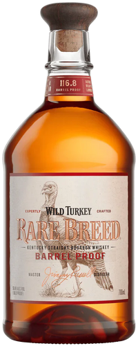 An image of a bottle of Wild Turkey Rare Breed Kentucky Straight Barrel Proof Bourbon Whiskey 700ml