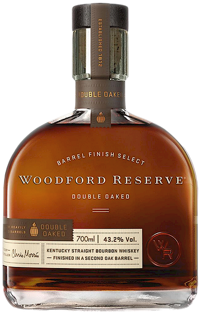 An image of a bottle of Woodford Reserve Double Oaked Barrel Finished Kentucky Bourbon Whiskey