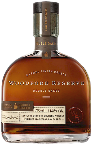 An image of a bottle of Woodford Reserve Double Oaked Barrel Finished Kentucky Bourbon Whiskey
