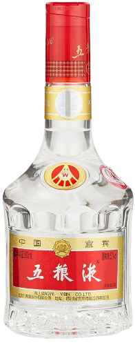 An image of a bottle of Wu Liang Ye Crystal Baijiu 500ml