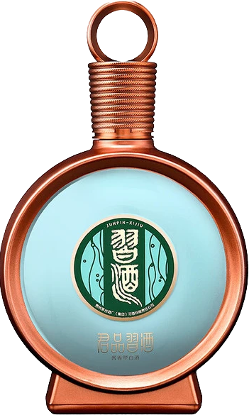 Load image into Gallery viewer, A bottle of Xijiu JunPin Baijiu 53% 500ml on a white background