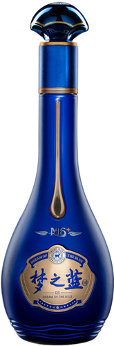 An image of a beautiful bottle of Yanghe Dream of The Blue M6+ Baijiu 52%  550ml