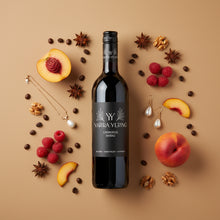 Load image into Gallery viewer, Yarra Yering Carrodus Shiraz wine bottle surrounded by fruits and nuts on a beige background