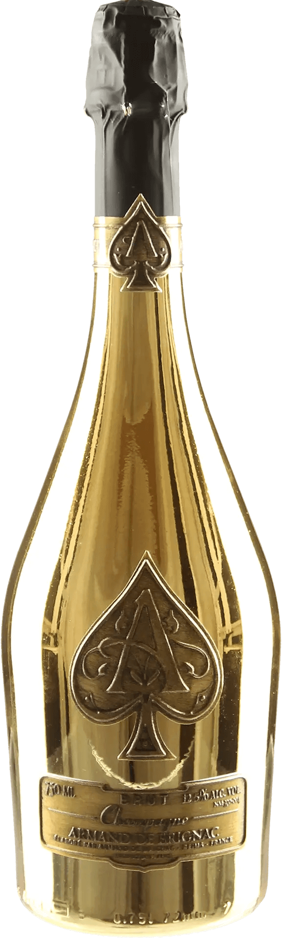 Load image into Gallery viewer, A stunning bottle of Armand de Brignac Ace of Spades Gold Champagne NV, rapper Jay-Z's favourite