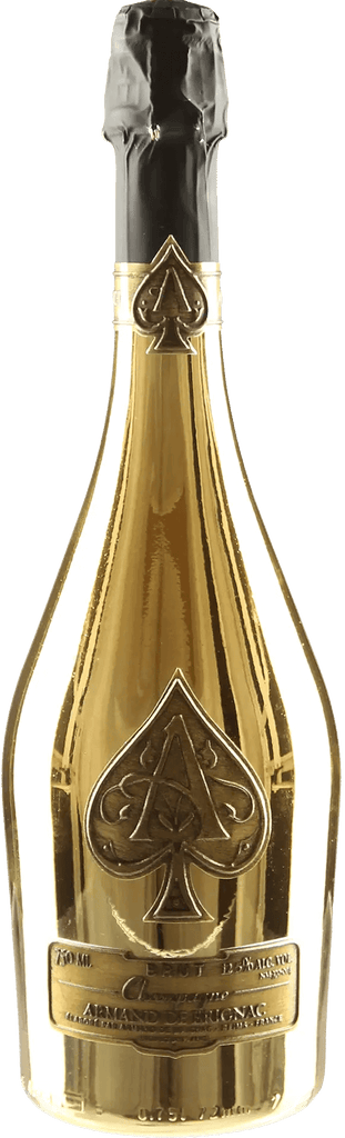 A stunning bottle of Armand de Brignac Ace of Spades Gold Champagne NV, rapper Jay-Z's favourite