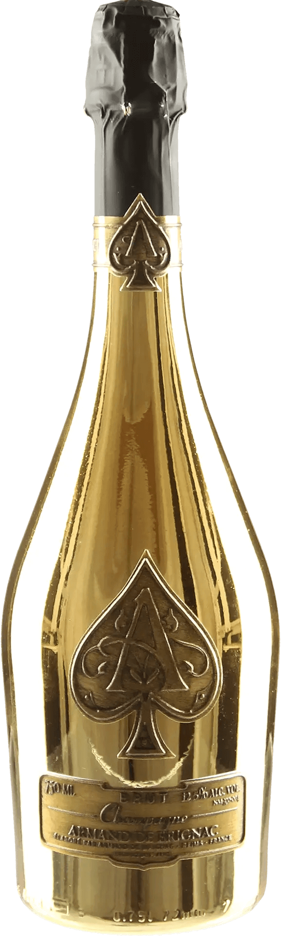 A stunning bottle of Armand de Brignac Ace of Spades Gold Champagne NV, rapper Jay-Z's favourite
