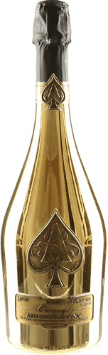 A stunning bottle of Armand de Brignac Ace of Spades Gold Champagne NV, rapper Jay-Z's favourite