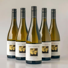 Load image into Gallery viewer, Five bottles of Greywacke Sauvignon Blanc wine on a light background