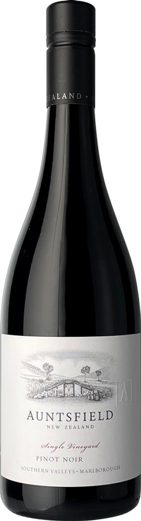 An image of a bottle of Auntsfield Single Vineyard Pinot Noir, 750ml
