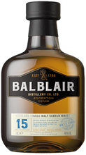 Load image into Gallery viewer, An image of a bottle of Balblair 15 Year Old Single Malt Highland 700ml Whisky