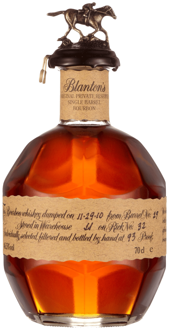 An image of a bottle of Blanton's Original Single Barrel Bourbon, arguably the finest Kentucky Whiskey