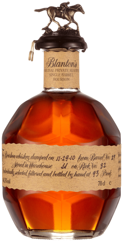 An image of a bottle of Blanton's Original Single Barrel Bourbon, arguably the finest Kentucky Whiskey