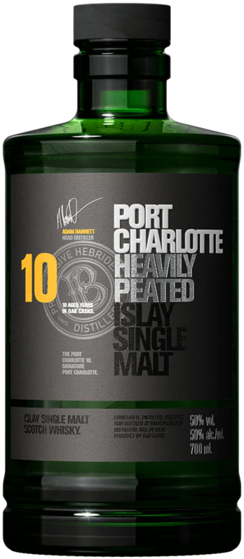 An image of a bottle of Bruichladdich Port Charlotte 10YO Whisky