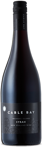 An image of a bottle of Cable Bay Waiheke Island Syrah