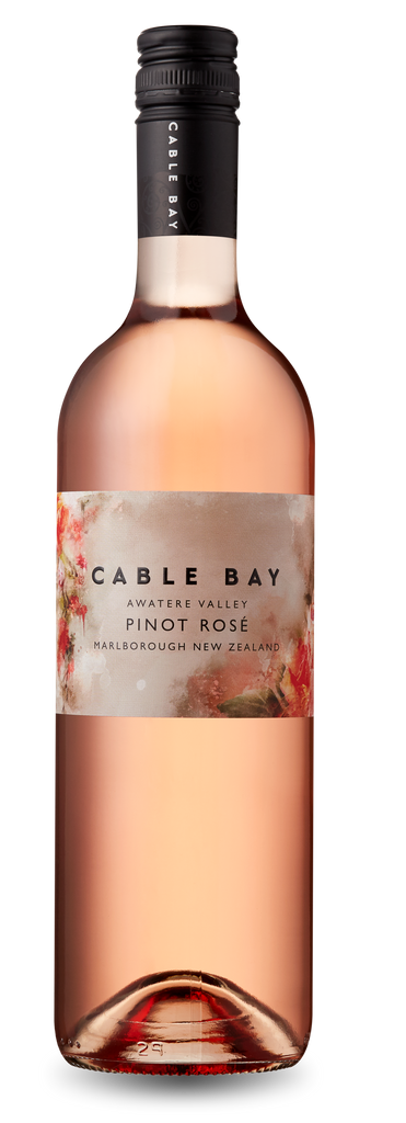 An image of a bottle of Cable Bay Awatere Valley Pinot Rosé