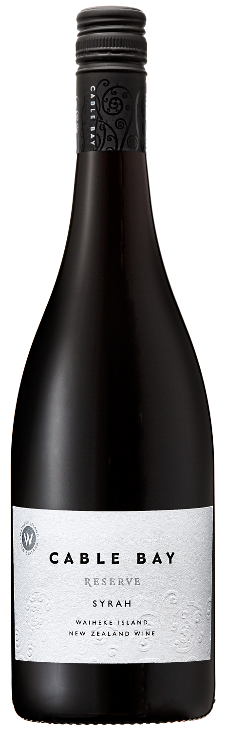 An image of a bottle of Cable Bay Reserve Waiheke Island Syrah