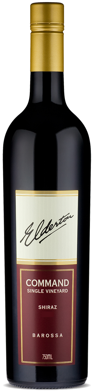An image of a luxurious bottle of Elderton Command Barossa Australian Shiraz