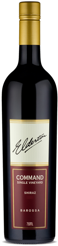 An image of a luxurious bottle of Elderton Command Barossa Australian Shiraz