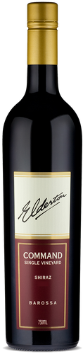 An image of a luxurious bottle of Elderton Command Barossa Australian Shiraz