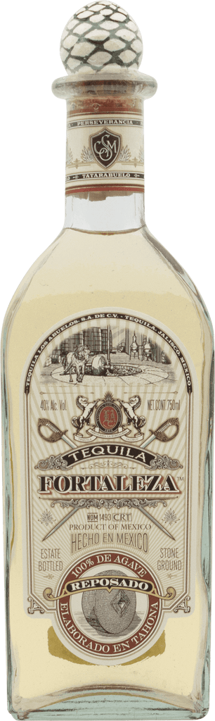 An image of a bottle of Fortaleza Reposado Tequila