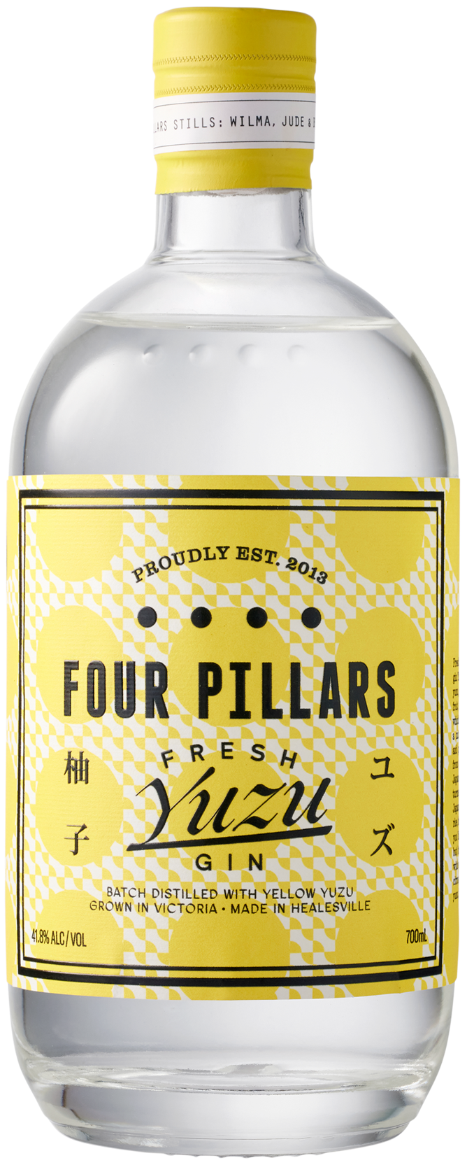 Load image into Gallery viewer, An image of a bottle of Four Pillars Fresh Yuzu Gin, 700ml