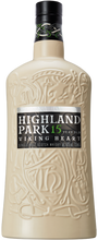 Load image into Gallery viewer, An image of a bottle Highland Park 15YO Viking Heart Single Malt Scotch Whisky. The bottle itself is ceramic making it simply spectacular, great as a gift too.