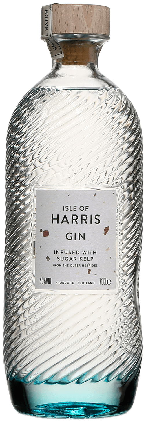 An image of a bottle of Isle of Harris Gin, a delicious and stunning Scottish gin