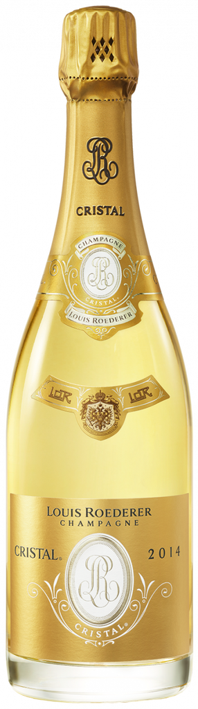 An image of a bottle of the iconic Louis Roederer Cristal Champagne, 750ml