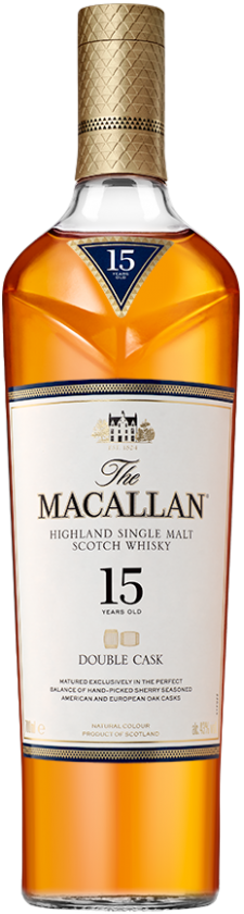 An image of a bottle of Macallan 15 Year Old Double Cask Single Malt Scotch Whisky 700ml.