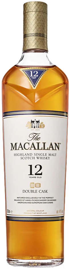 An image of a bottle of Macallan Double Cask 12 Year Old Single Malt Scotch Whisky