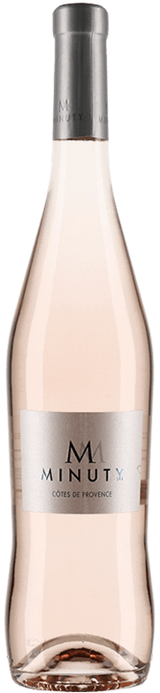 An image of a bottle of M de Minuty Provence Rosé from Château Minuty. A delicious rosé wine that will impress on any occasion.