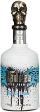 Load image into Gallery viewer, A bottle of Padre Azul Blanco Tequila with a distinctive skull cap design on the bottle, showcasing silver and white colors with blue decorative elements.