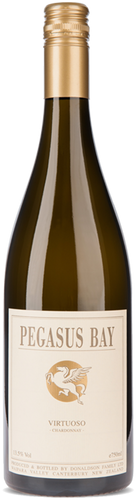 An image of a bottle of Pegasus Bay 'Virtuoso' Waipara Valley Chardonnay 