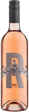Load image into Gallery viewer, Bottle of Poderi Crisci Rosé wine with a pink hue visible through the transparent bottle. The label features the Poderi Crisci logo and the variety of grapes, Merlot, prominently displayed.