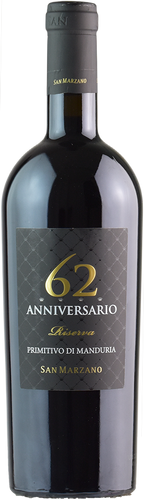 San Marzano Anniversario 62 Primitivo Riserva