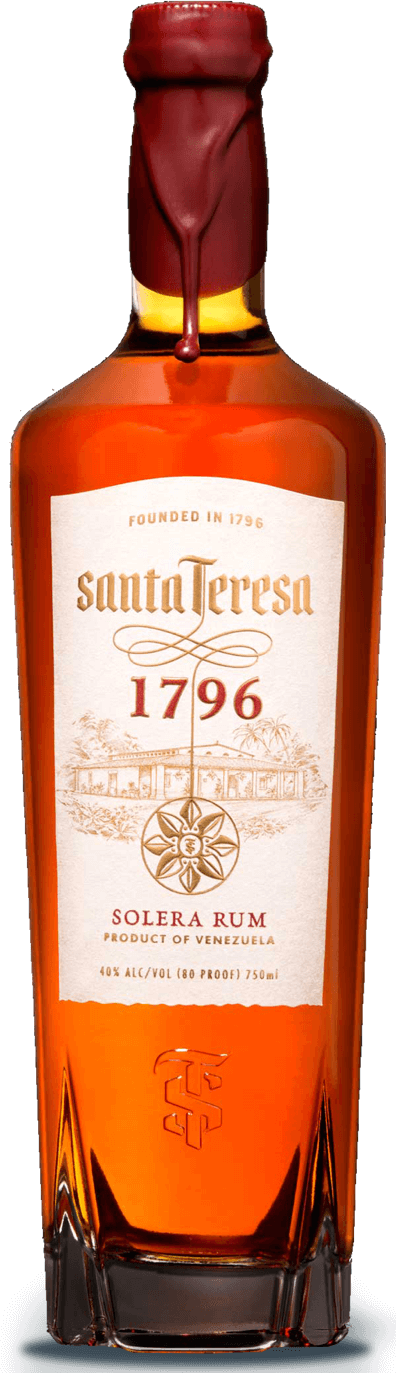 An image of a bottle of Santa Teresa 1796 Venezuelan Golden Rum 1L