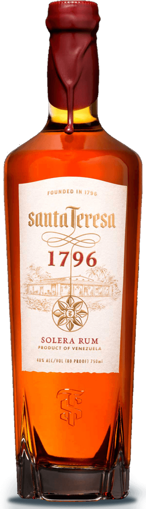 An image of a bottle of Santa Teresa 1796 Venezuelan Golden Rum 1L