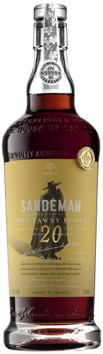 An image of a bottle of Sandeman Porto Tawny 20 Year Old port wine