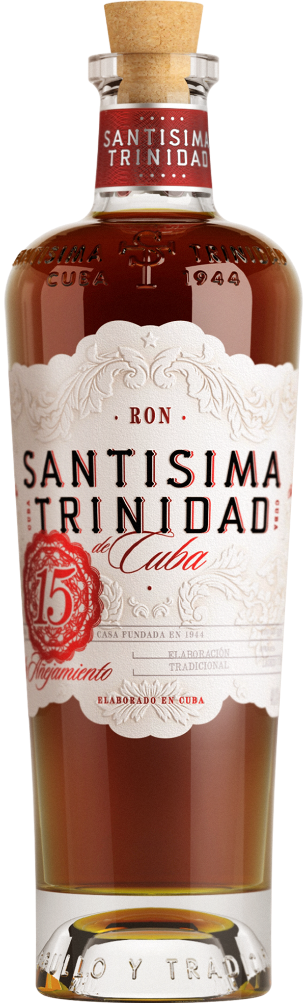 An image of a bottle of classy Santisima Trinidad 15 year old Rum, one of the Best Premium Caribbean Rums