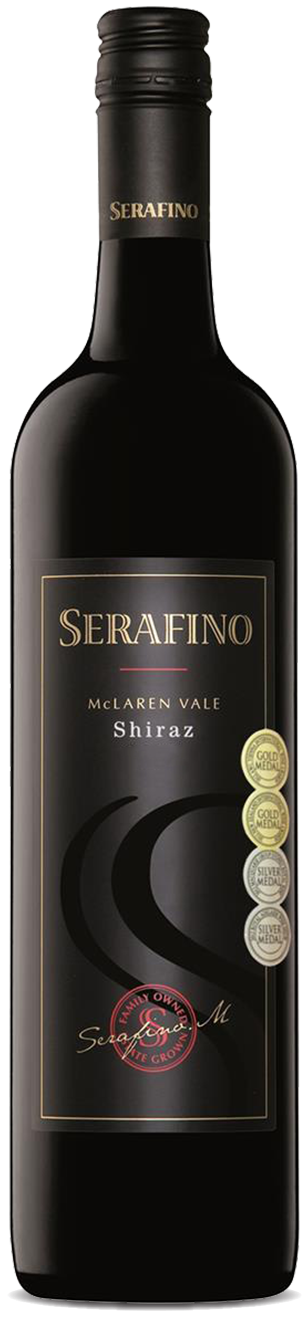 An image of a bottle of Serafino McLaren Vale Shiraz, 750ml