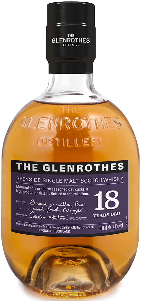 An image of a bottle of The Glenrothes 18 Year Old Single Malt Premium Scotch Whisky