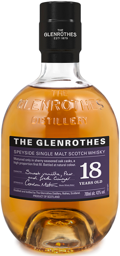 An image of a bottle of The Glenrothes 18 Year Old Single Malt Premium Scotch Whisky