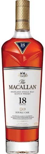 An image of a bottle of Macallan 18 Year Old Double Cask Single Malt Scotch Whisky 700ml