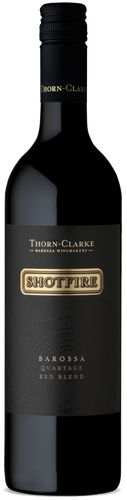 An image of a bottle of Thorn-Clarke Shotfire Quartage, Bordeaux Blend style wine