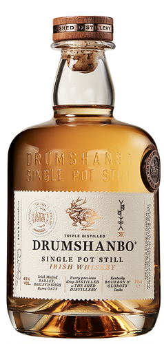 An image of a bottle of Drumshanbo Single Pot Still Irish Whiskey. 700ml